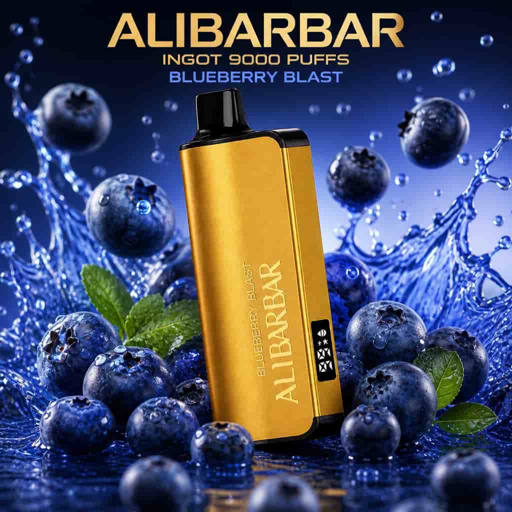 ALIBARBAR INGOT 9000 PUFFS-Blueberry Blast